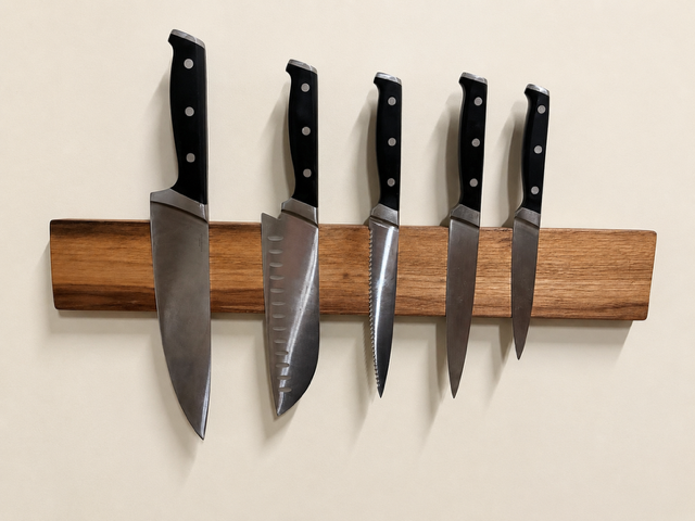 Knife holder magnet detail
