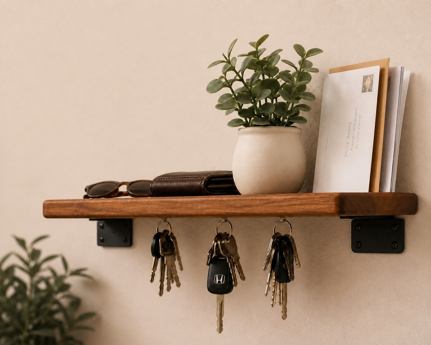 The Landing Zone | Minimalist Entryway Shelf